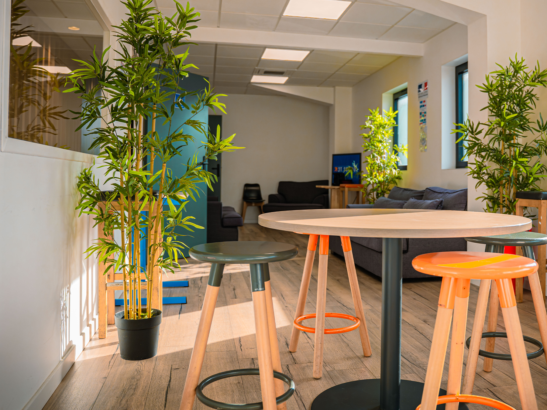 Espace détente du campus